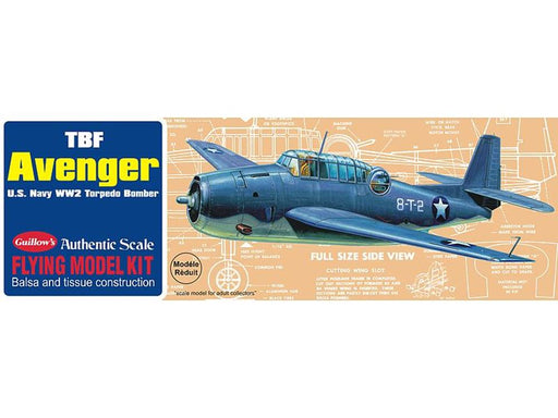 Guillows #509 1/30 TBF Avenger - Balsa Flying Kit (7854881964269)