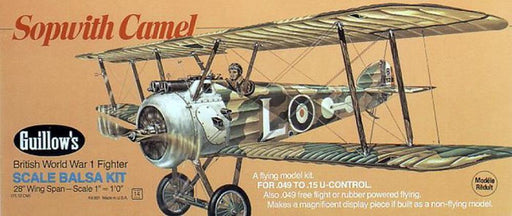Guillows #801 1/12 Sopwith Camel - Balsa Flying Kit - Hobby City NZ (7654602997997)