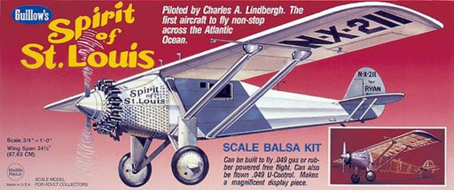 Guillows #807 1/16 The Spirit of St. Louis - Balsa Flying Kit (8324597219565)