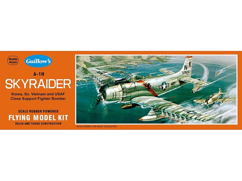 Guillows #904 1/35 A-1H Skyraider - Balsa Flying Kit - Hobby City NZ (7654603489517)