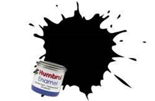 Humbrol 201 ENAMEL MET BLACK (8137503047917)
