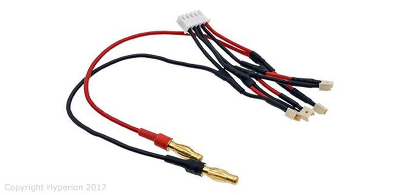 Hyperion HP-CHGBLCL-UM4PS Series Charge & Balancing Cable for 4pcs UM 1S LiPo (4 - Hobby City NZ