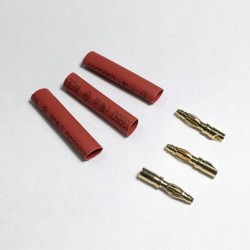 Hyperion HP-CONN-20S-03M 2.0mm Short Gold Connectors (3 Male)