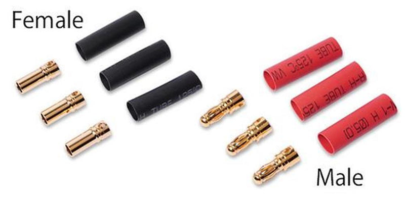 Hyperion HP-CONN-80-03M 8.0MM GOLD CONNECTORS - 3 MALE