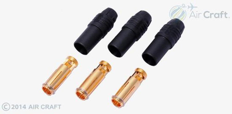 Hyperion HP-LGAS150-03F-BLACK 7.0mm AS150 Anti-Spark Connector (3 Female + Black