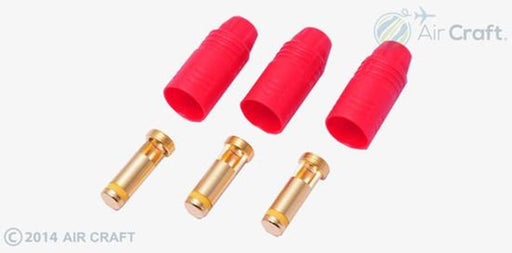 Hyperion HP-LGAS150-03M-RED 7.0mm AS150 Anti-Spark Connector (3 Male + Red Casin (7537618288877)