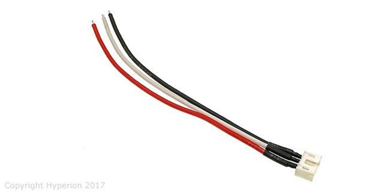 Hyperion HP-LGUMX2S-FCBL UMX 2S Charger-side (Female) cable assembly 100mm wire - Hobby City NZ