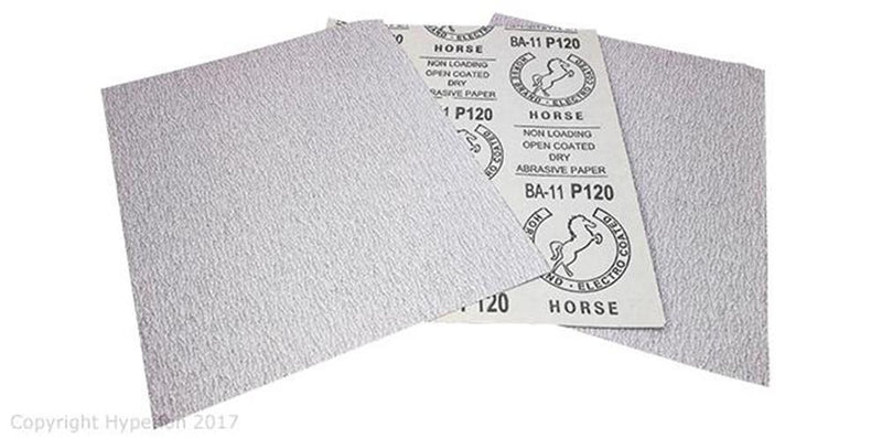 Hyperion HP-TLSANDPPR120 ABRASIVE SANDING PAPER (120 GRIT) - A4 SIZE - Hobby City NZ