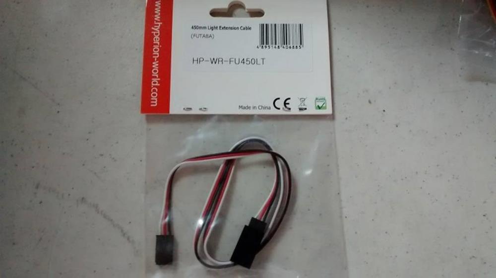 Hyperion HP-WR-FU450LT LIGHT FUTABA EXTENSION CABLE 450MM (7537646010605)