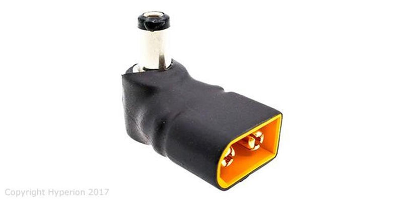 Hyperion HP-XT60DCADAP XT-60 to DC Jack Adapter for FPV Goggles - Hobby City NZ