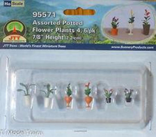 cJTT Scenery 95571 1/100 Assorted P/Flower Plants4(6) (8324606034157)