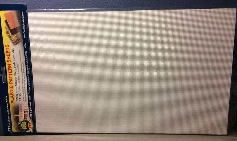 JTT Scenery 97433 N: Spanish Tile 1:200 (2) - Hobby City NZ