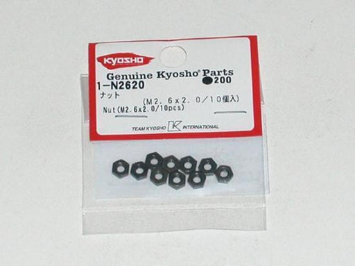 Kyosho 1-N2620 Nut (M2.6x2.0)(10)Repl 1171 - Hobby City NZ