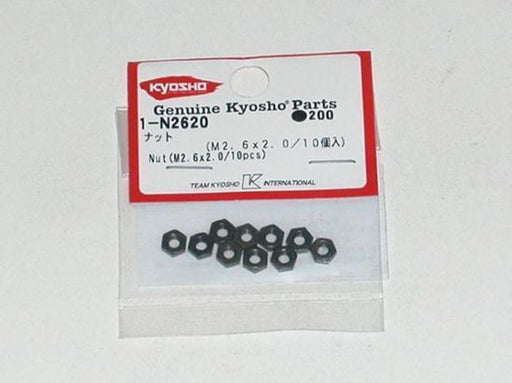 Kyosho 1-N2620 Nut (M2.6x2.0)(10)Repl 1171 (8324608983277)
