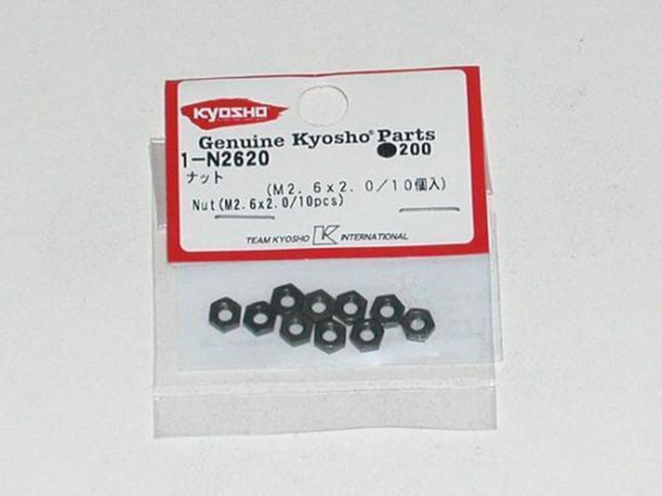 Kyosho 1-N2620 Nut (M2.6x2.0)(10)Repl 1171 (8324608983277)