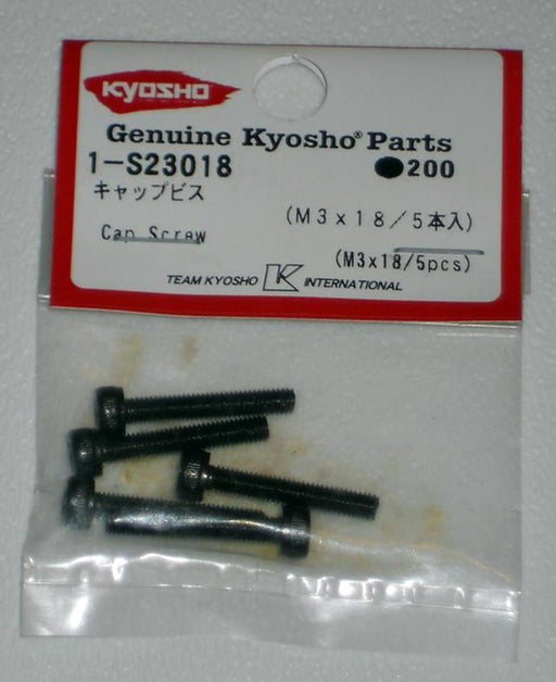 Kyosho 1-S23018 Cap Screw(M3x18/5pcs) Rep.1127 - Hobby City NZ