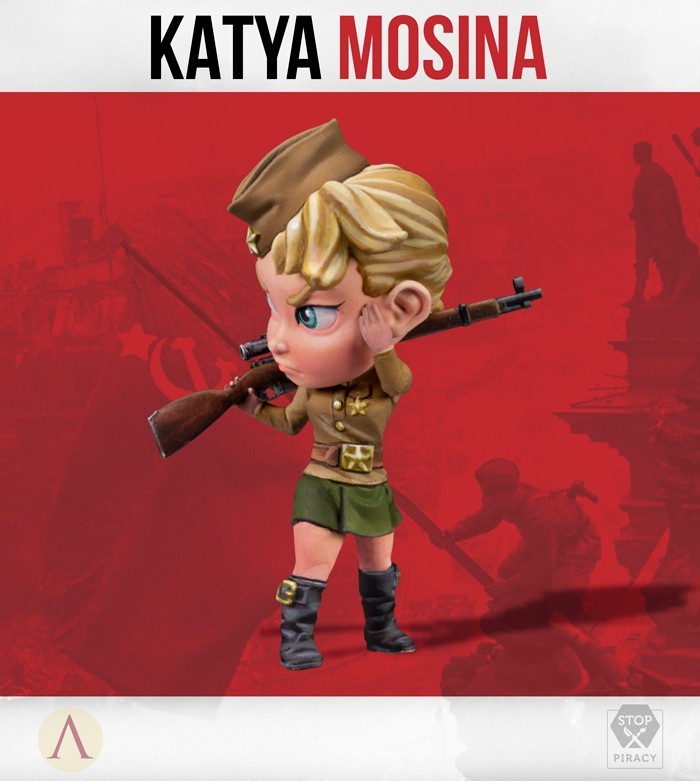 Scale 75 SRW-004 Figures The Smog Riders Katya Mosina 35mm