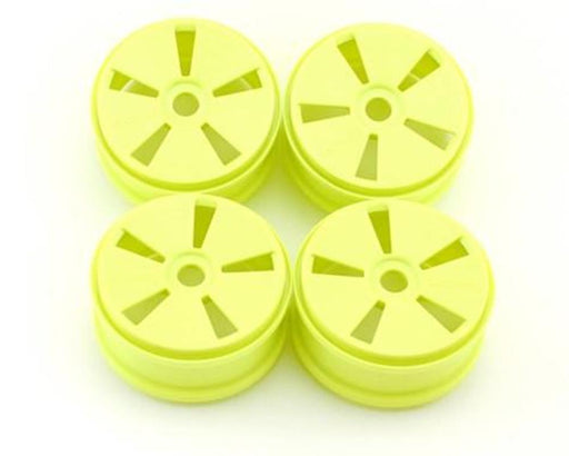 Kyosho IFH001KY 1/8 Dish Wheel Yellow (4) - Hobby City NZ