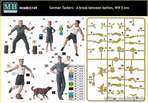Master Box MB35149 1/35 German Tankers - A break between battles WW II era (8967461896429)