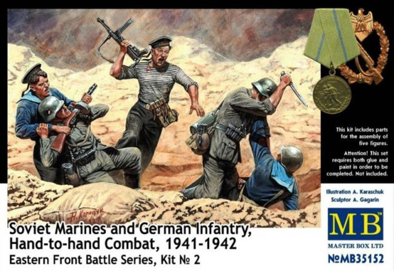 Master Box MB35152 1/35 Soviet Marines and German Infantry Hand-to-hand Combat 1941-1942 (8967461929197)