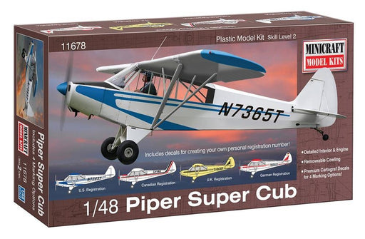 Minicraft Model Kits 11678 1/48 Piper Super Cub (8144078864621)