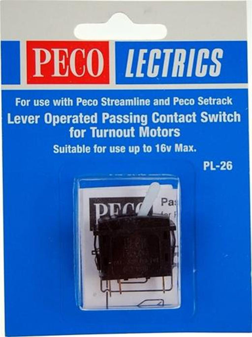 Peco PL26W SWITCH FOR POINT MOTOR WHITE (7537723965677)