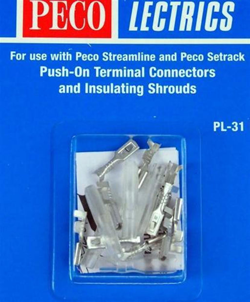 Peco PL31 PUSH ON TERMINAL CONNECTORS AND SHROUDS (7495702839533)