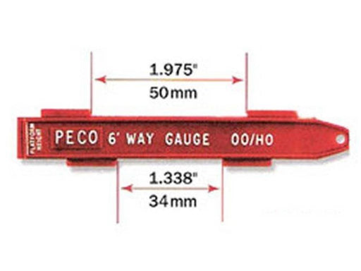 Peco SL36 SIX FOOT WAY GAUGE  HO/OO (7546316259565)