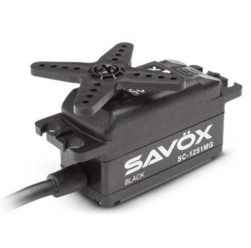Savox SC-1251MG-BLACK LOW PROFILE SERVO DIGITAL 9KG Black (7537744019693)