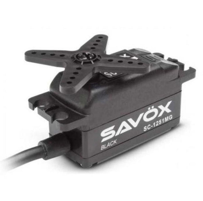 Savox SC-1251MG-BLACK LOW PROFILE SERVO DIGITAL 9KG Black
