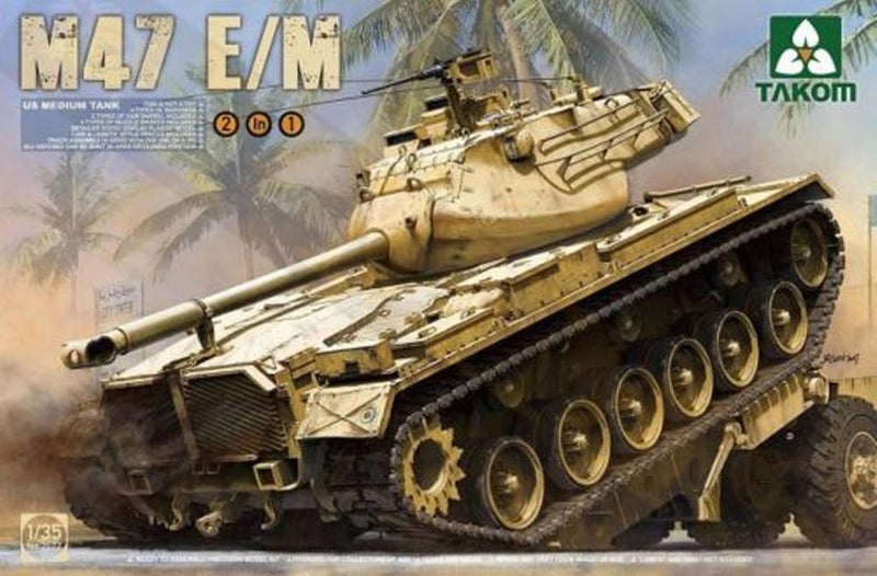 Takom 2072 1/35 US Medium Tank M47 E/M 2 in 1