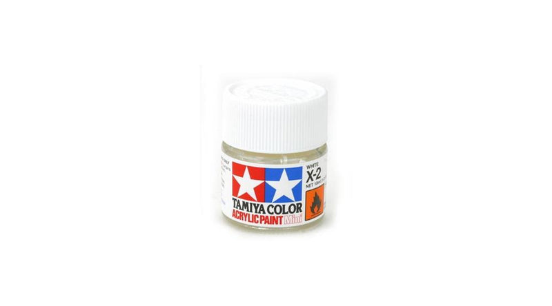 Tamiya 81502 X-2 Gloss White Acrylic Mini Pottle 10ml