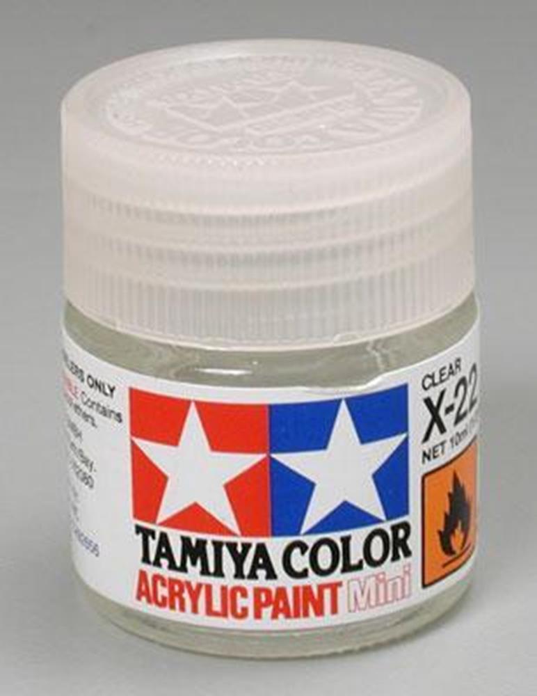 Tamiya 81522 X-22 Gloss Clear Acrylic Mini Pottle 10ml