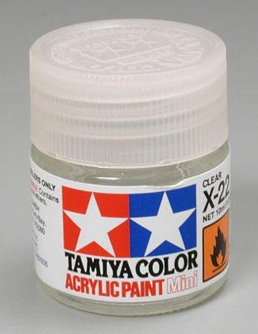 Tamiya 81522 X-22 Gloss Clear Acrylic Mini Pottle 10ml (7667564577005)