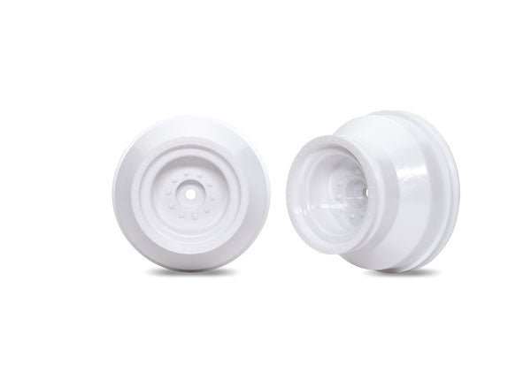 Traxxas 3664-WHT Monster Truck Dual-Profile White Wheels (2) (9070149763309)