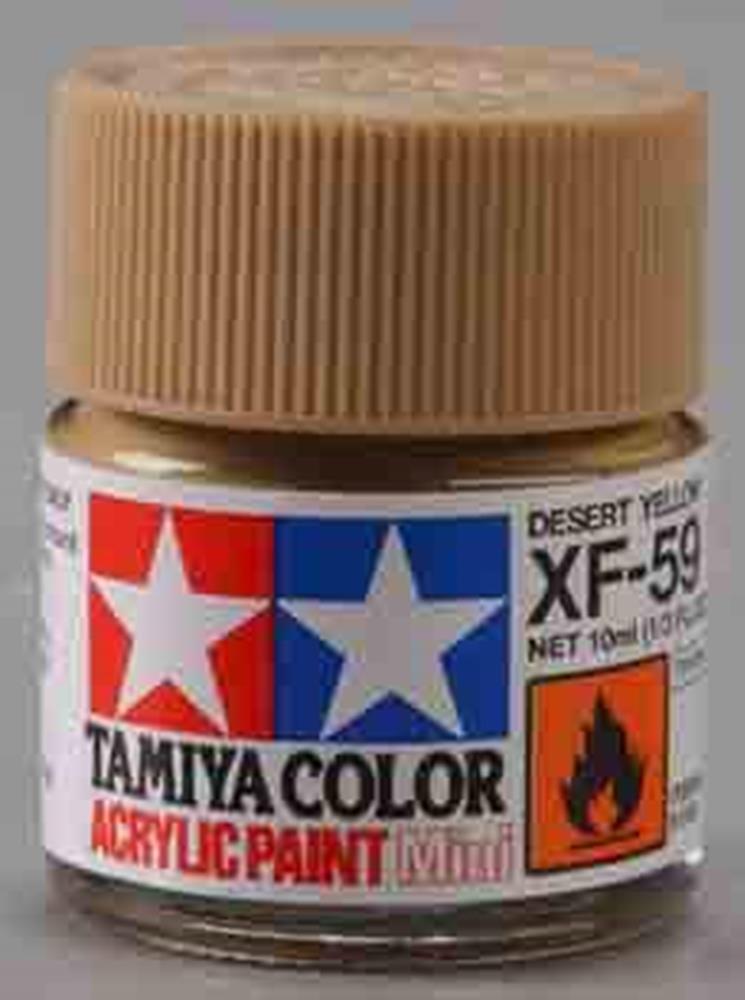 Tamiya 81759 XF-59 Flat Desert Yellow Acrylic Mini Pottle 10ml