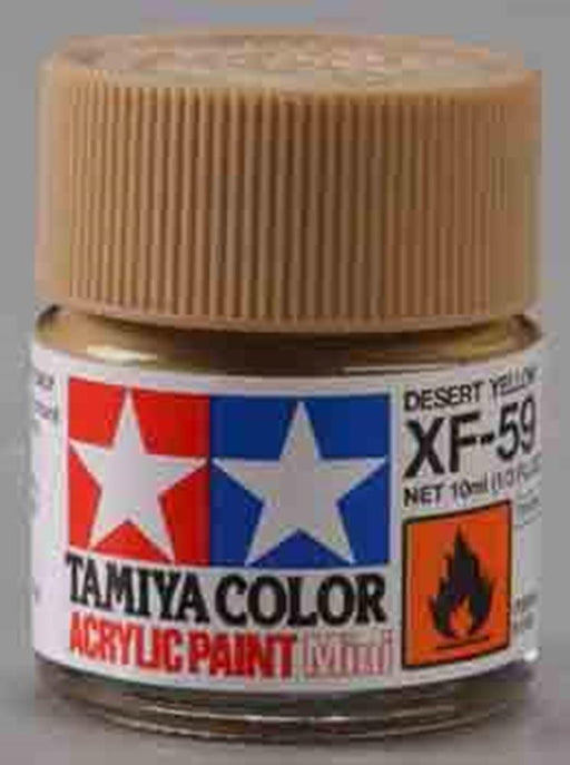 Tamiya 81759 XF-59 Flat Desert Yellow Acrylic Mini Pottle 10ml (7667567034605)