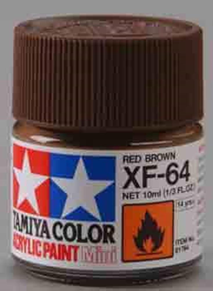 Tamiya 81764 XF-64 Flat Red Brown Acrylic Mini Pottle 10ml
