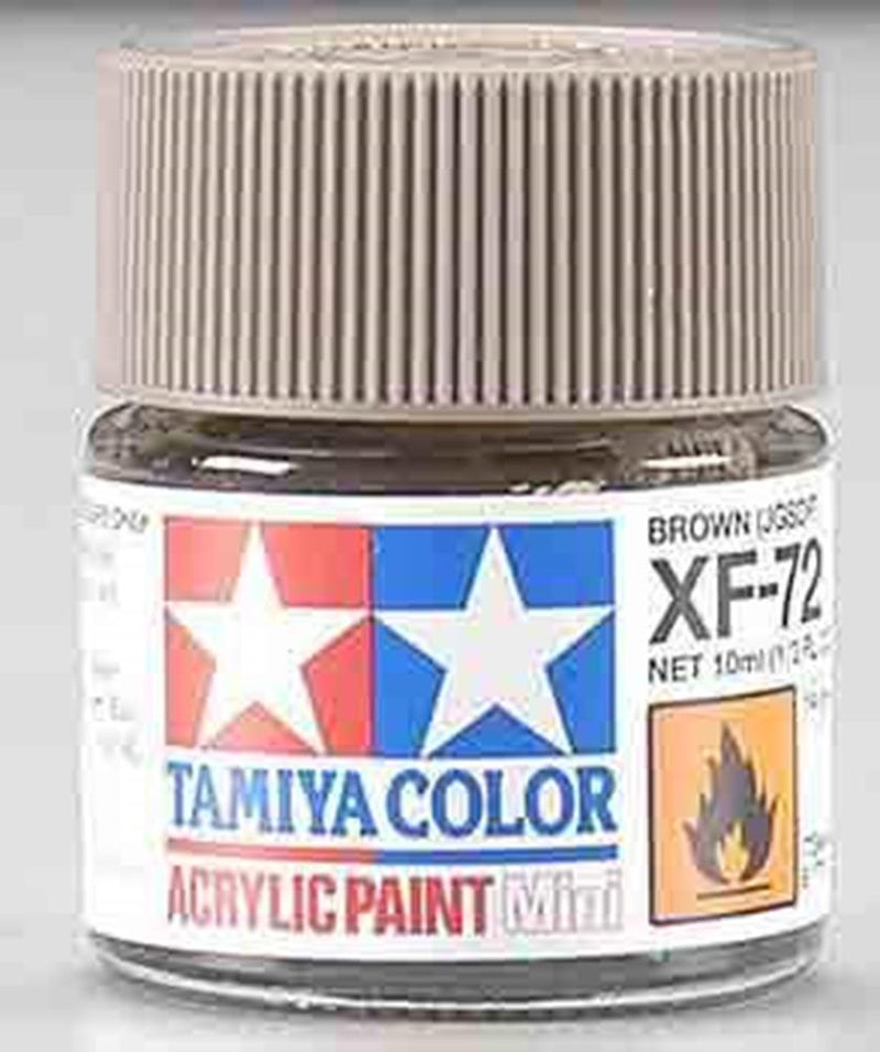 Tamiya 81772 XF-72 Flat Brown (JGSDF) Acrylic Mini Pottle 10ml