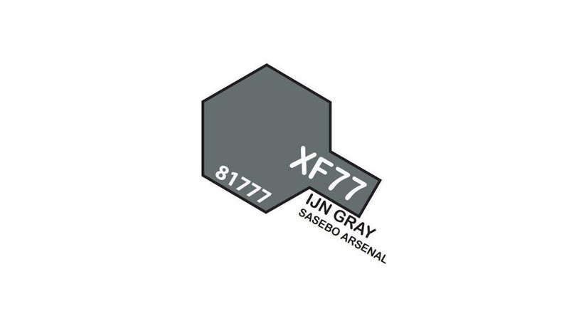 Tamiya 81777 XF-77 Flat IJN Gray (Sasebo Arsenal) Acrylic Mini Pottle 10ml