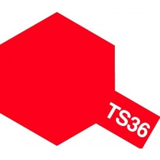Tamiya 85036 TS-36 Fluorescent Red Lacquer Spray 100ml (7540566622445)