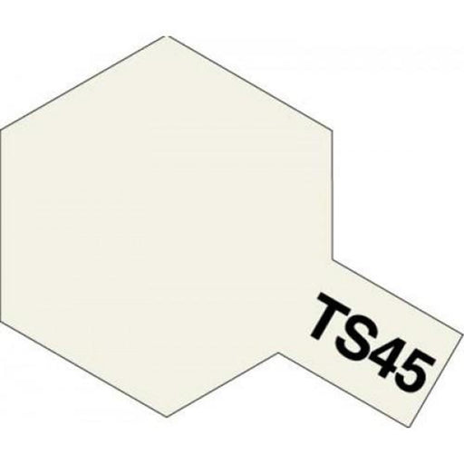 Tamiya 85045 TS-45 Pearl White Lacquer Spray 100ml (7667571032301)