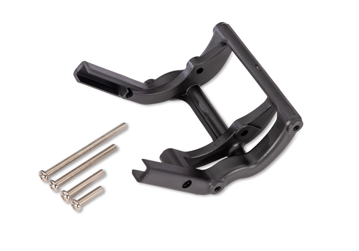 Traxxas Bar Mount &amp; Hardware for Stampede, Rustler &amp; Bandit RC Wheelie Bar - 3677 - TRX3677-BLK
