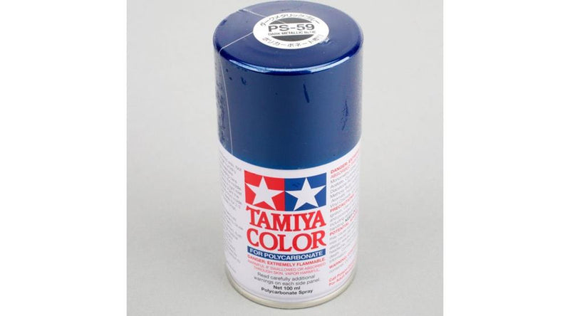 Tamiya 86059 PS-59 Dark Metallic Blue Polycarbonate Spray 100ml