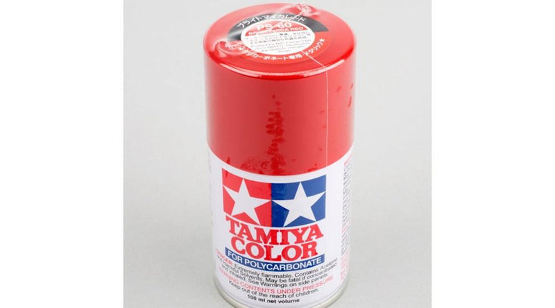 Tamiya 86060 PS-60 Bright Mica Red Polycarb Spray 100ml - Hobby City NZ