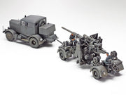 Tamiya 37027 1/48 German Heavy Tractor SS-100 & 88mm Gun Flak37 Set TamiyaItaleri Series no.27 - Hobby City NZ (7654690783469)