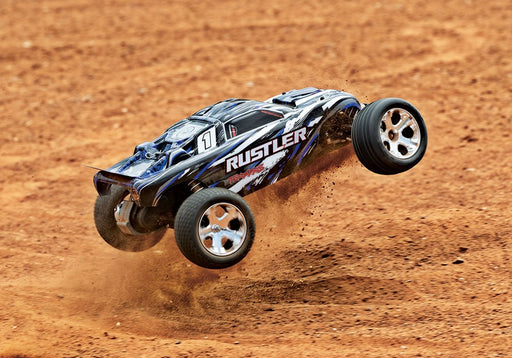 Traxxas 37054-8 - Rustler XL-5: 1/10 2WD RTR Stadium Truck w/USB-C - Hobby City NZ