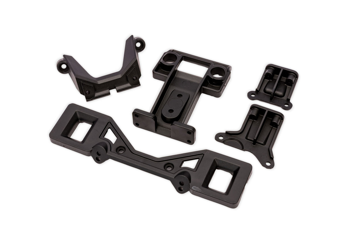 Traxxas Mounts Front &amp; Rear with Spacer &amp; Bracket for Clipless Mounting RC Body Mount - 3731X - TRX3731X-BLK
