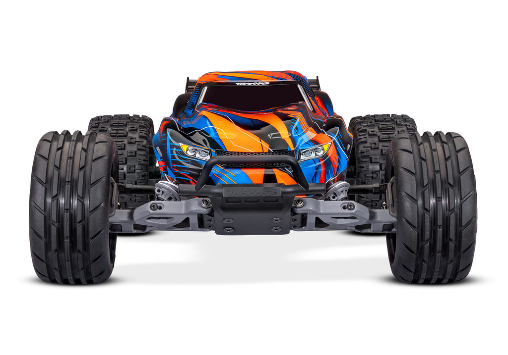 Traxxas Rustler 2WD HD VX3 RC Stadium Truck 1/10 - Orange, front view