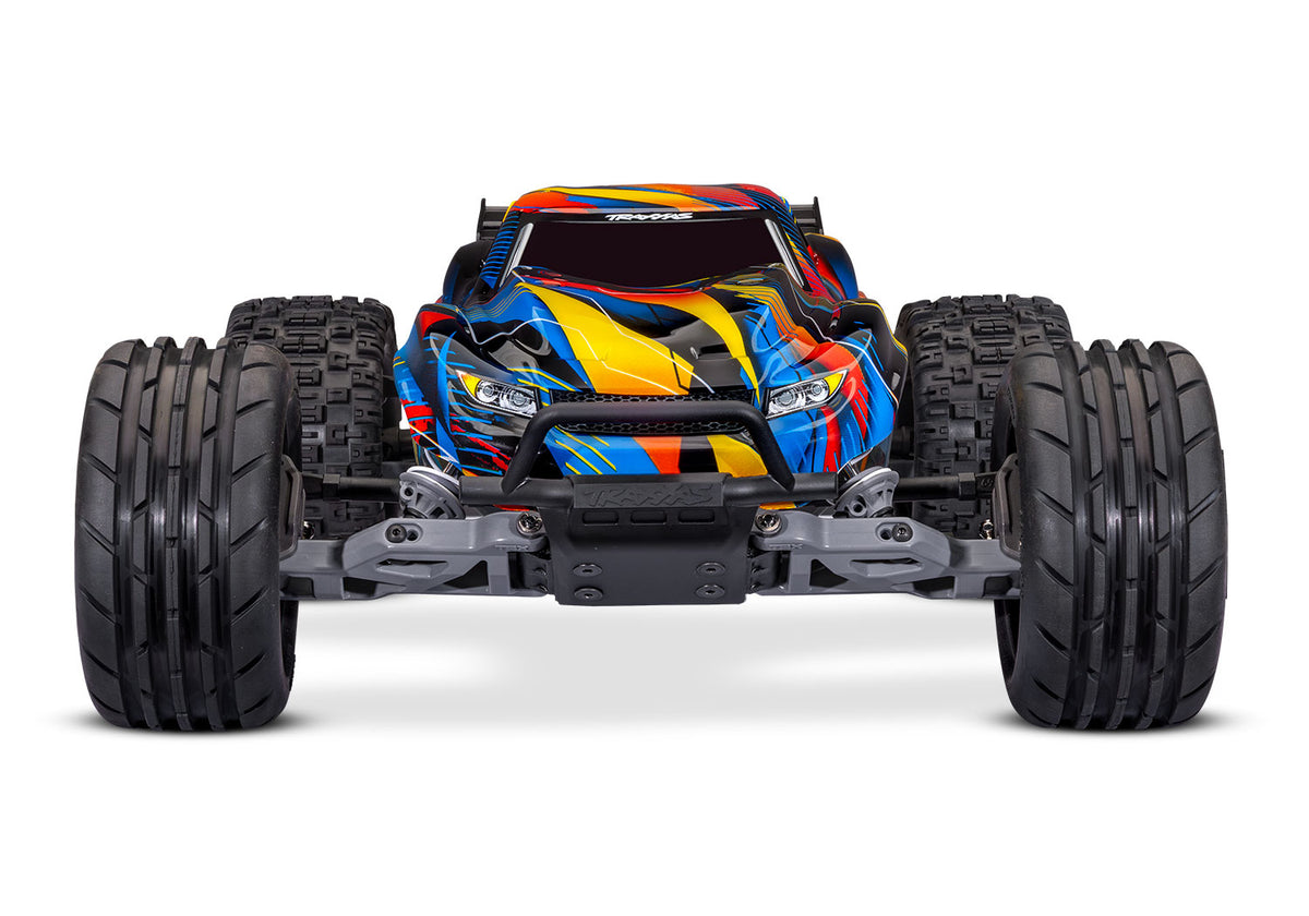 Traxxas Rustler 2WD HD VX3 RC Stadium Truck 1/10 - Yellow, front view